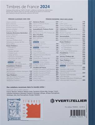 Catalogue Yvert Et Tellier Timbres De France