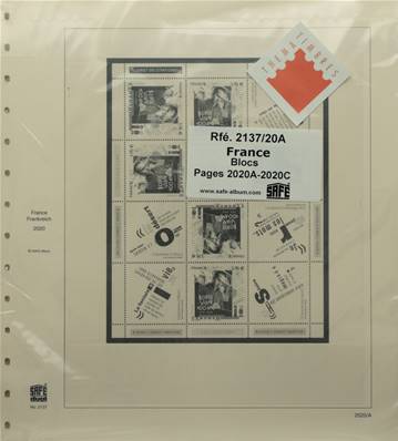 Feuilles France Blocs 2020 SAFE DUAL 2137 20A