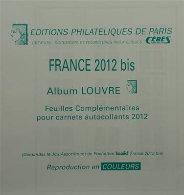 Feuilles complementaires carnets autocollants 2012 Louvre Standard Edition Ceres