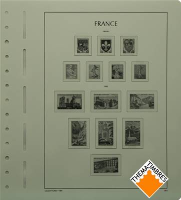 Feuilles France 1960 à 1969 pochettes SF Leuchtturm 15/3SF 334402