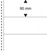 10 feuilles transparentes  3 poches LINDNER 851P