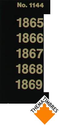 Signette Années 1865 1866 1867 1868 1869 SAFE 1144S