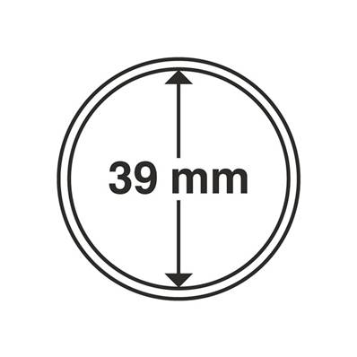 10 capsules rondes ULTRA 39 mm Leuchtturm 345047