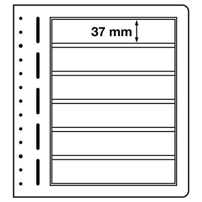 10 Feuilles à 6 bandes LB6 Leuchtturm 315636