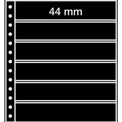 5 Feuilles R6S 6 bandes à fond noir Leuchtturm 359391