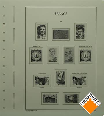 Feuilles France 1990 à 1994 pochettes SF Leuchtturm 15/7SF 332623