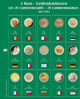 feuille Premium 33 pour pieces de 2 euros 2022 2023 SAFE 7341.33