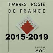 Feuilles France de 2015 à 2019 avec pochettes MOC MC15/11 357179