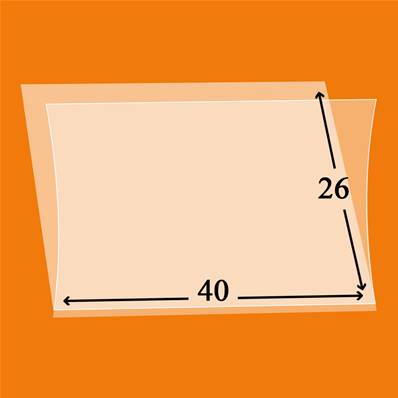 50 pochettes Hawid 7027 simple soudure fond transparent 40 x 26 mm 307429