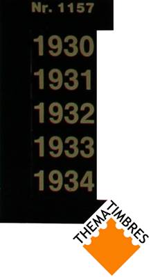 Signette Années 1930 1931 1932 1933 1934 SAFE 1157S