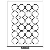 Medaillier fum pour 24 pieces de 35 mm sous capsules Leuchtturm MBCAPS35 301417