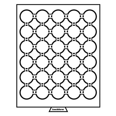 Medaillier fumé pour 30 pieces de 32 mm sous capsules Leuchtturm MBCAPS32 315873